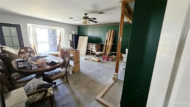 a view of a livingroom and dining room