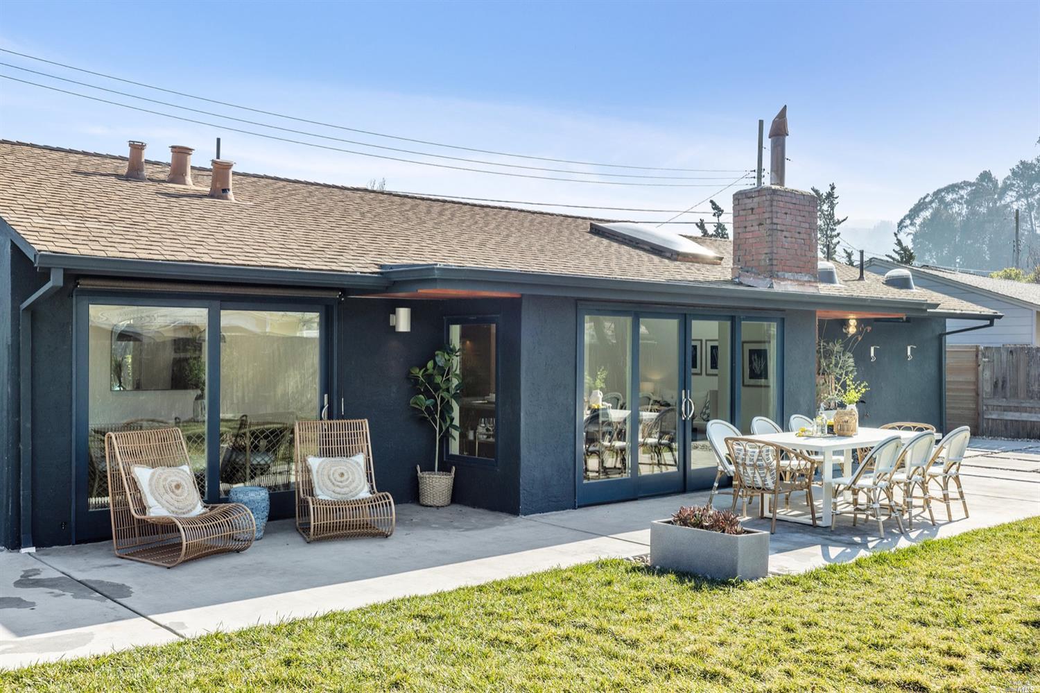 342 Starling Road Mill Valley, CA 94941 - Photo 1 of 1 a view of a patio with a table and chairs