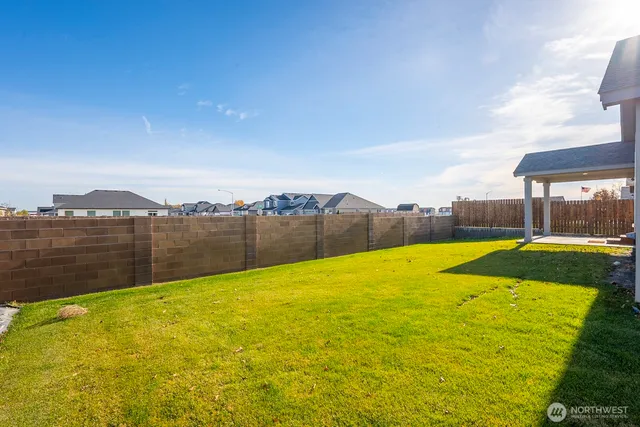 a view of swimming pool with a garden