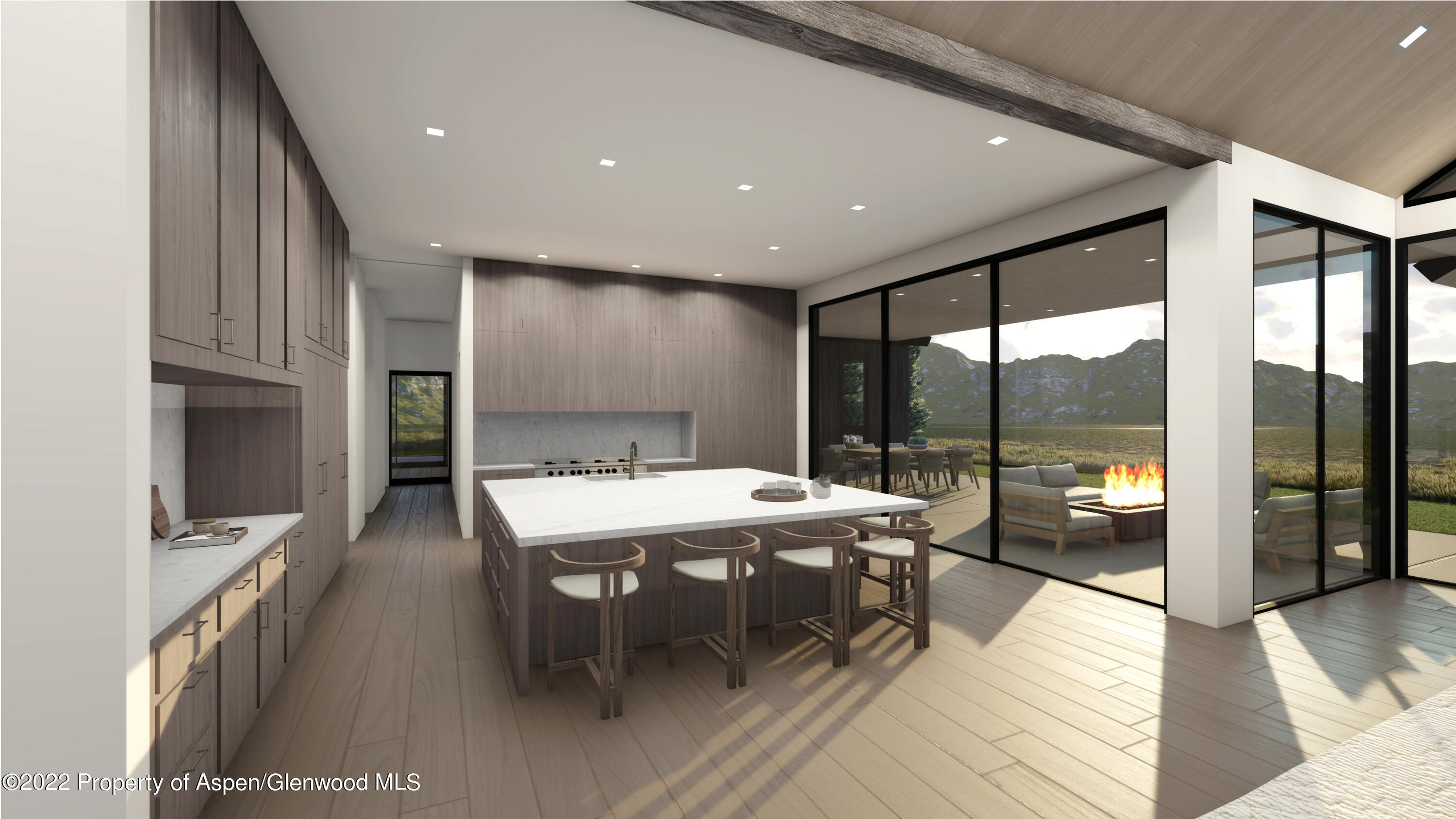 34 St Finnbar Farm Road Carbondale, CO 81623 - Photo 3 of 12 a dining hall with stainless steel appliances a table and chairs with wooden floor