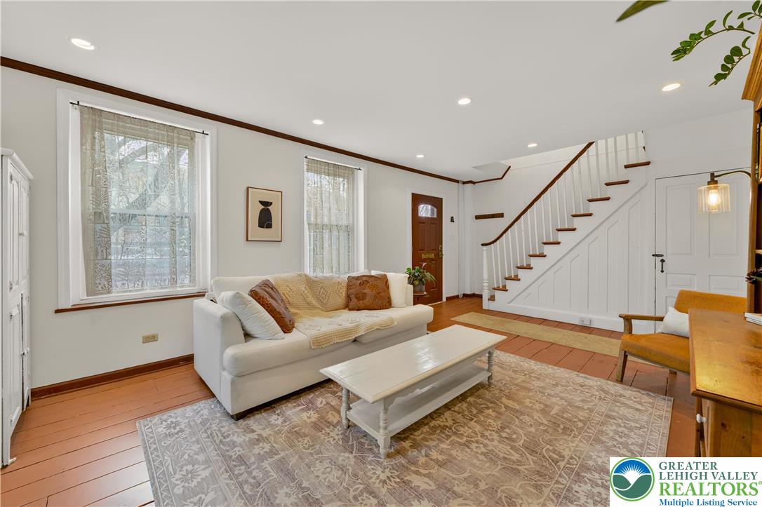 945 Main Street Bethlehem, PA 18018 - Photo 12 of 75 a living room with furniture and wooden floor