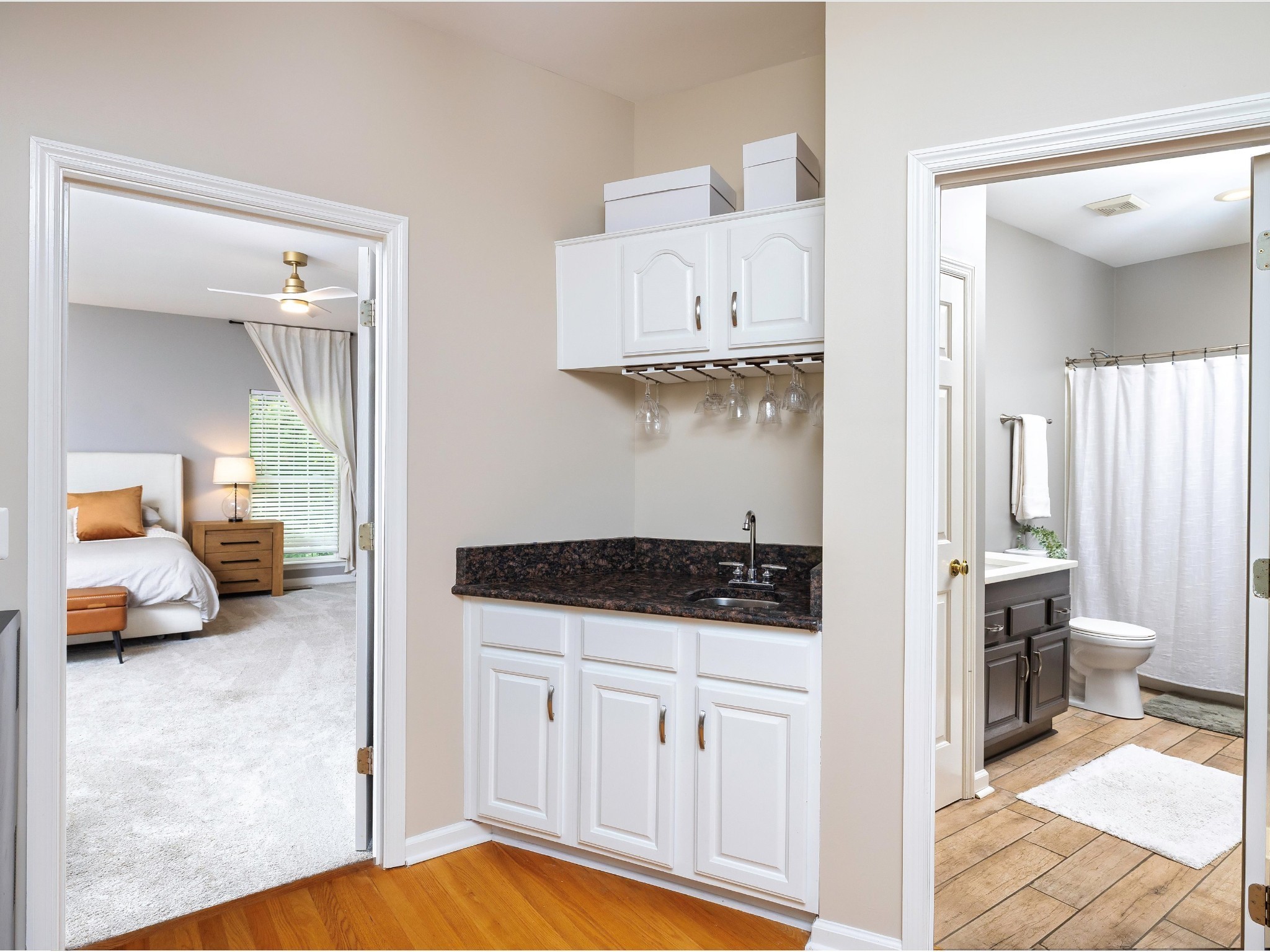 6480 Peytonsville-Arno Road College Grove, TN 37046 - Photo 33 of 96 a kitchen with white cabinets and a stove
