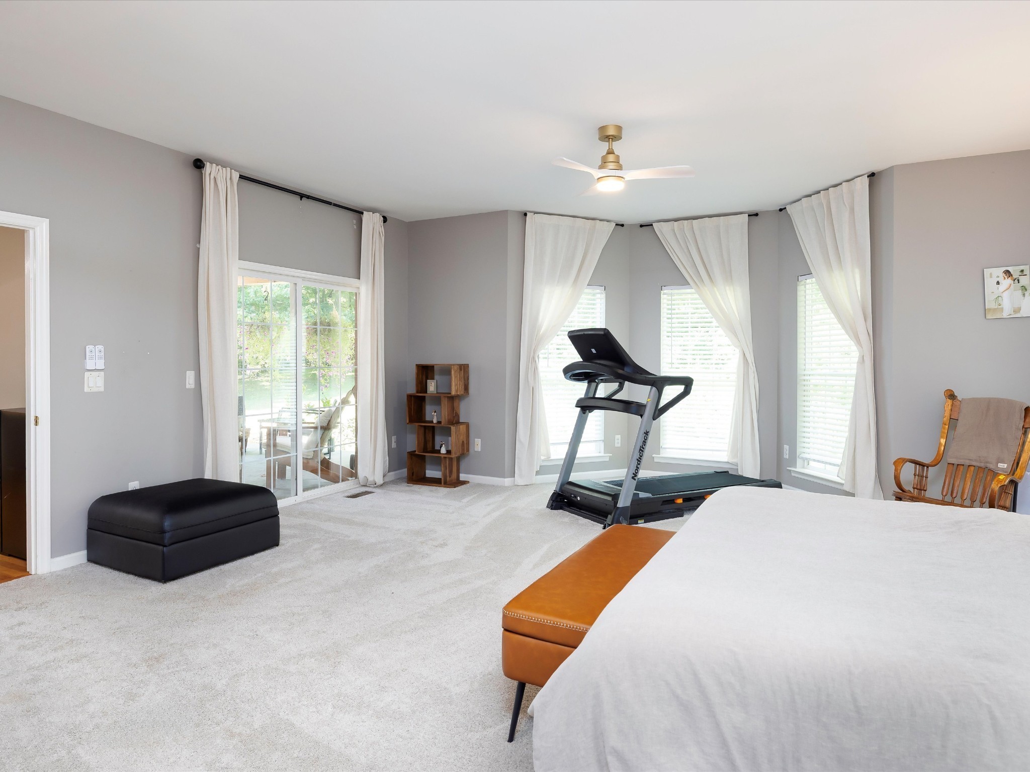 6480 Peytonsville-Arno Road College Grove, TN 37046 - Photo 36 of 96 a bedroom with a bed and large windows