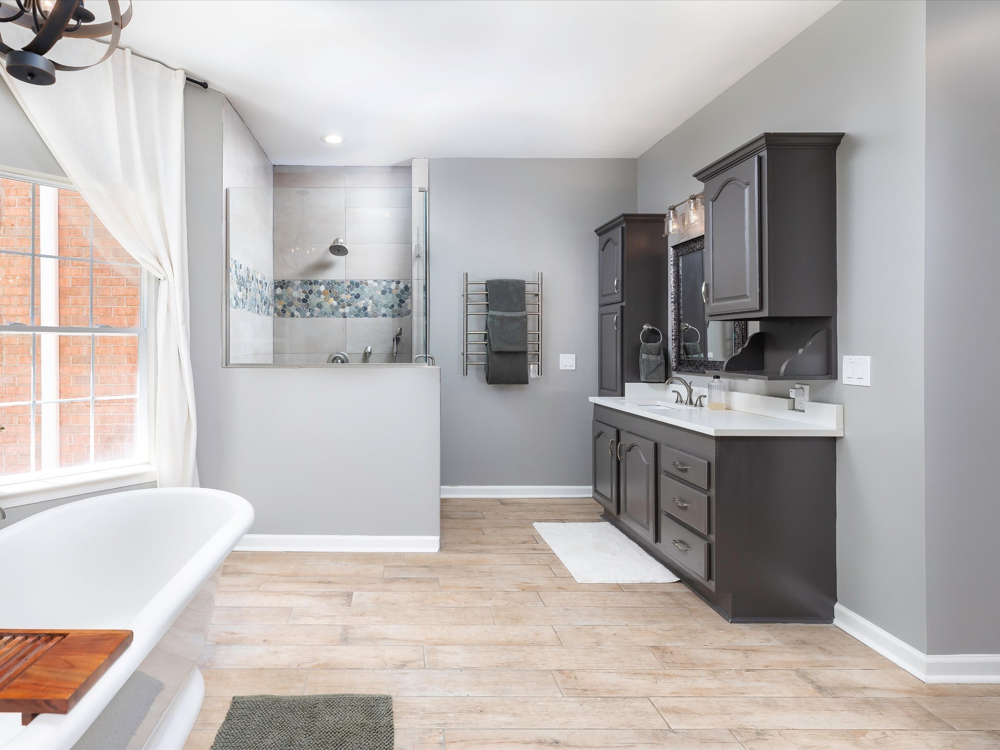 6480 Peytonsville-Arno Road College Grove, TN 37046 - Photo 42 of 96 a bathroom with a tub sink and mirror