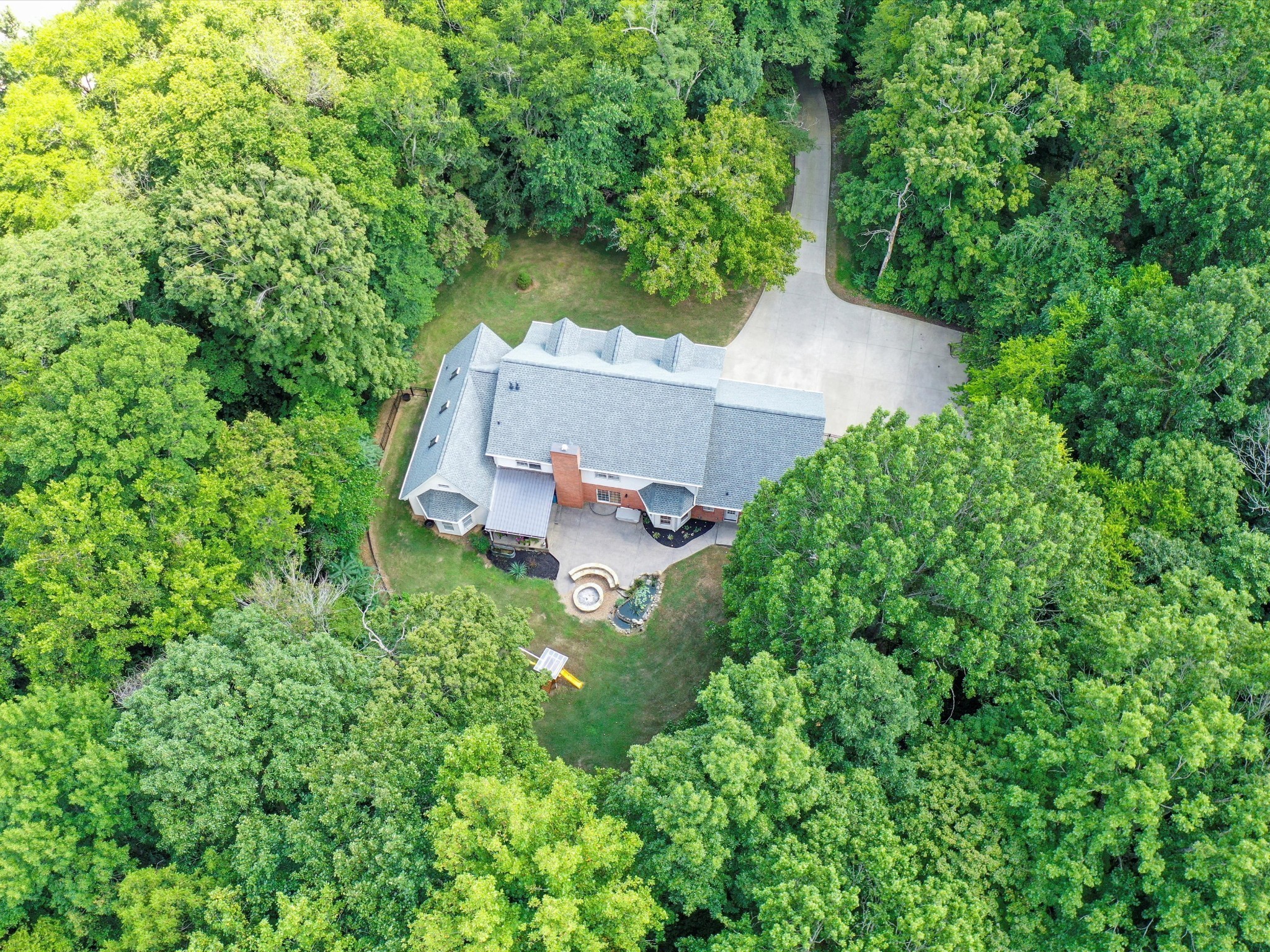 6480 Peytonsville-Arno Road College Grove, TN 37046 - Photo 93 of 96 an aerial view of a house with a yard