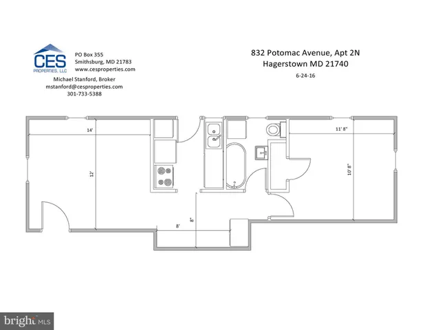 $995 | 832 Potomac Avenue, Unit 1N, Hagerstown, MD 21742
