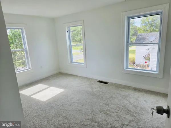 a view of a room with storage