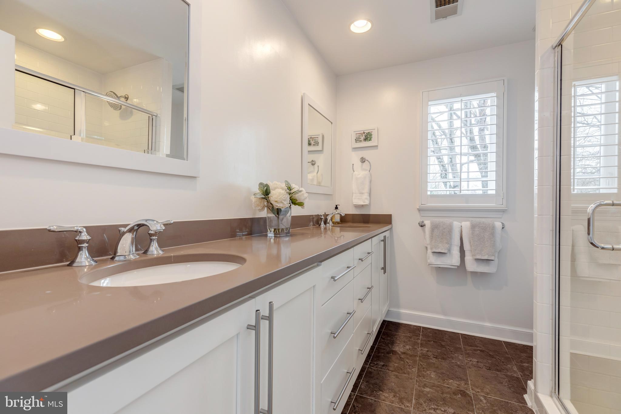 4909 Redford Road Bethesda, MD 20816 - Photo 15 of 23 Upper Level - Master Bath with Double Vanity
