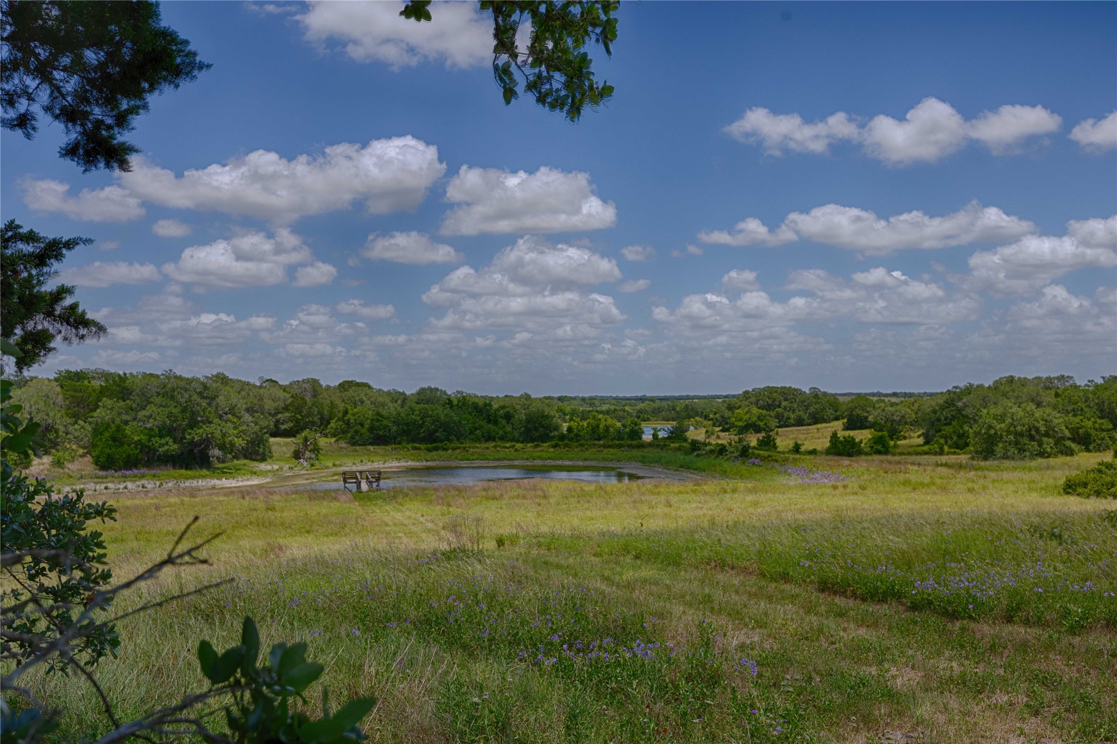 900 Schulze Road Muldoon, TX 78949 - Photo 40 of 44 a view of a lake with houses in the back