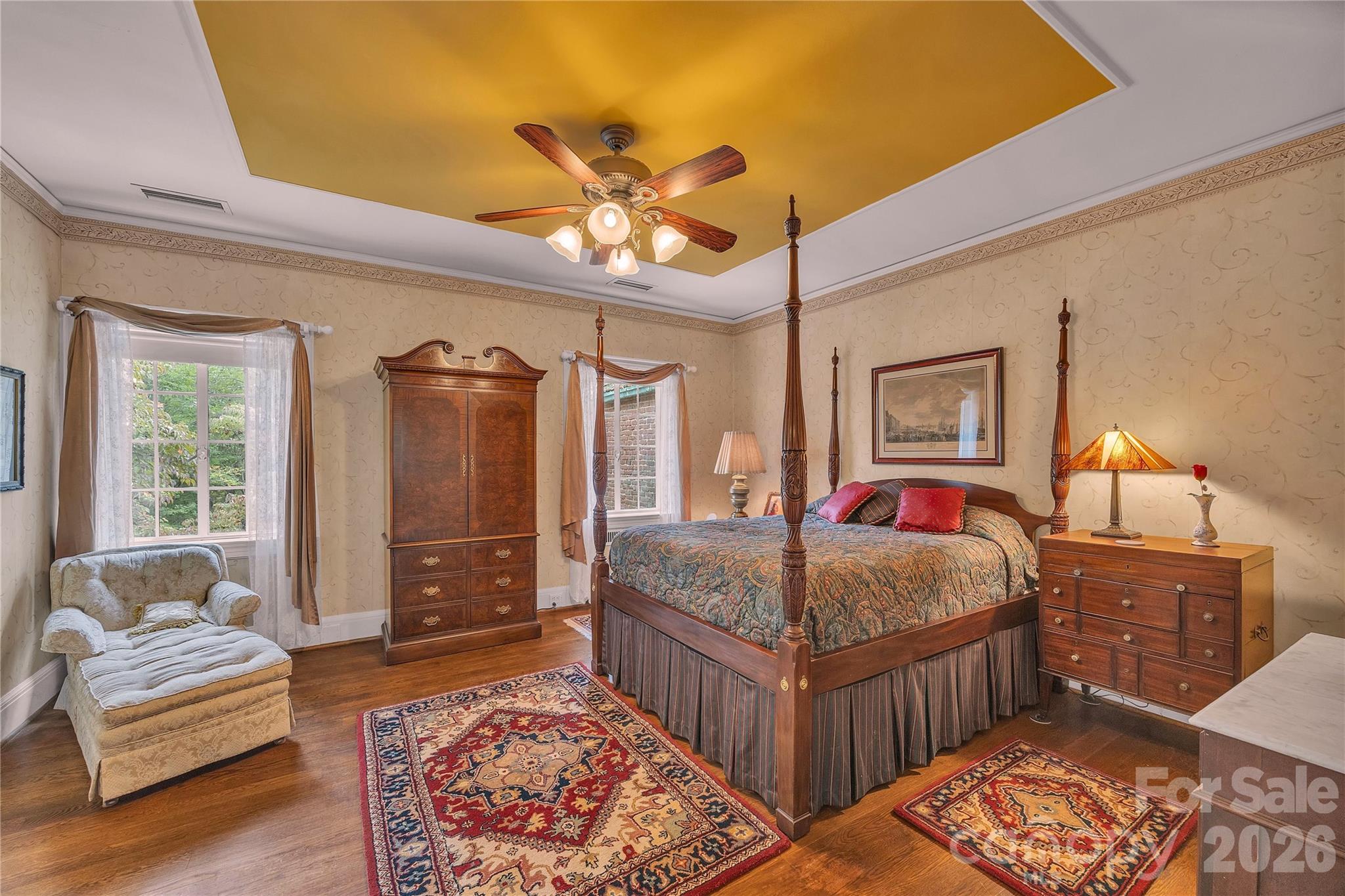 5510 South Main Street Salisbury, NC 28147 - Photo 20 of 43 a bedroom with a bed and wooden floor