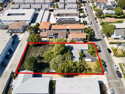 an aerial view of multiple houses