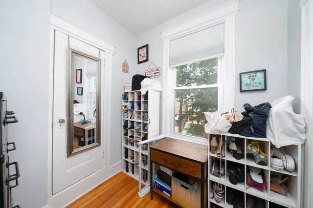 a room with furniture and a window