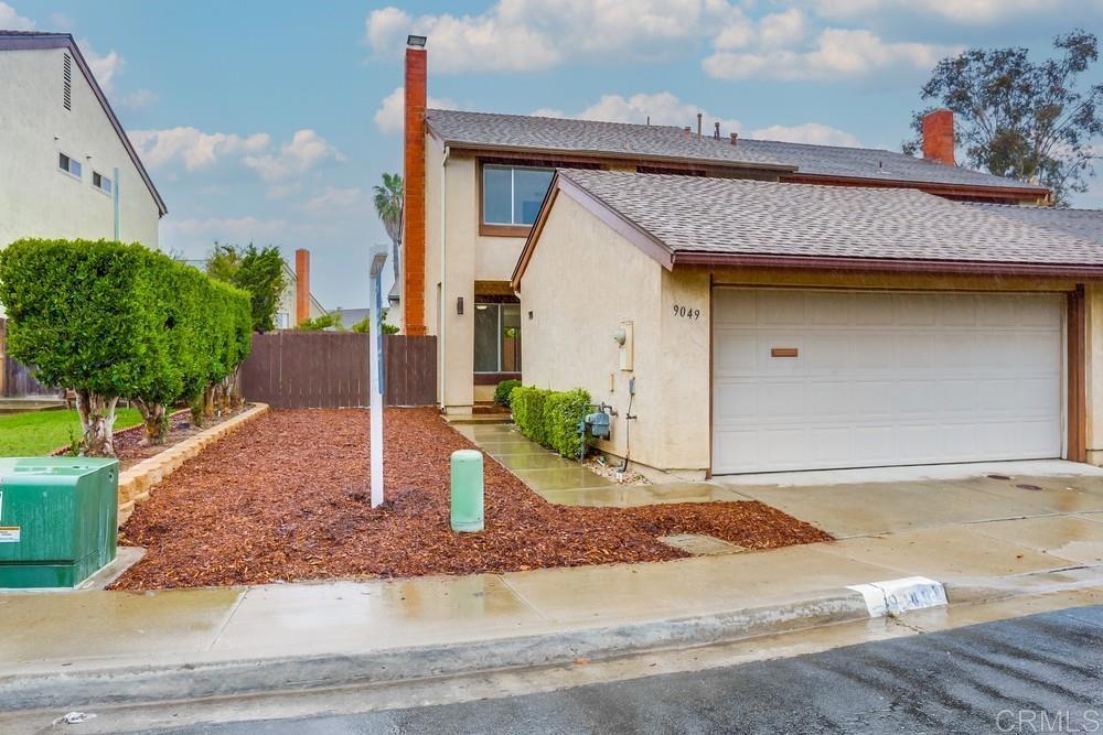 a front view of a house