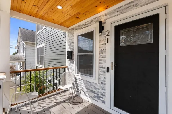 a view of front door
