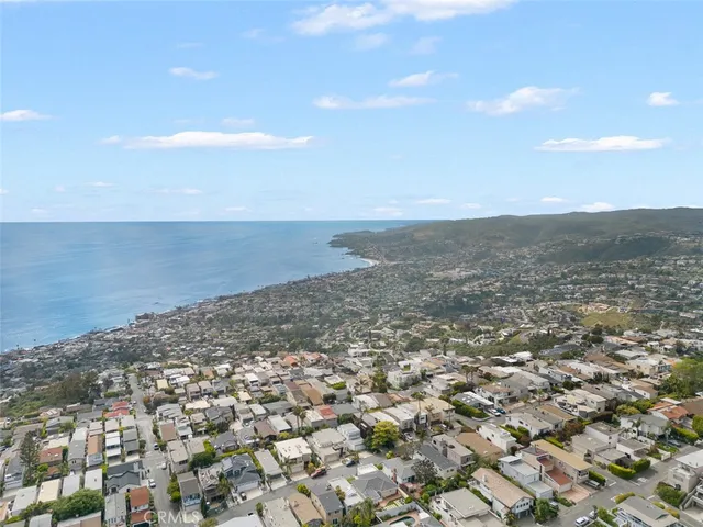 an aerial view of a beach