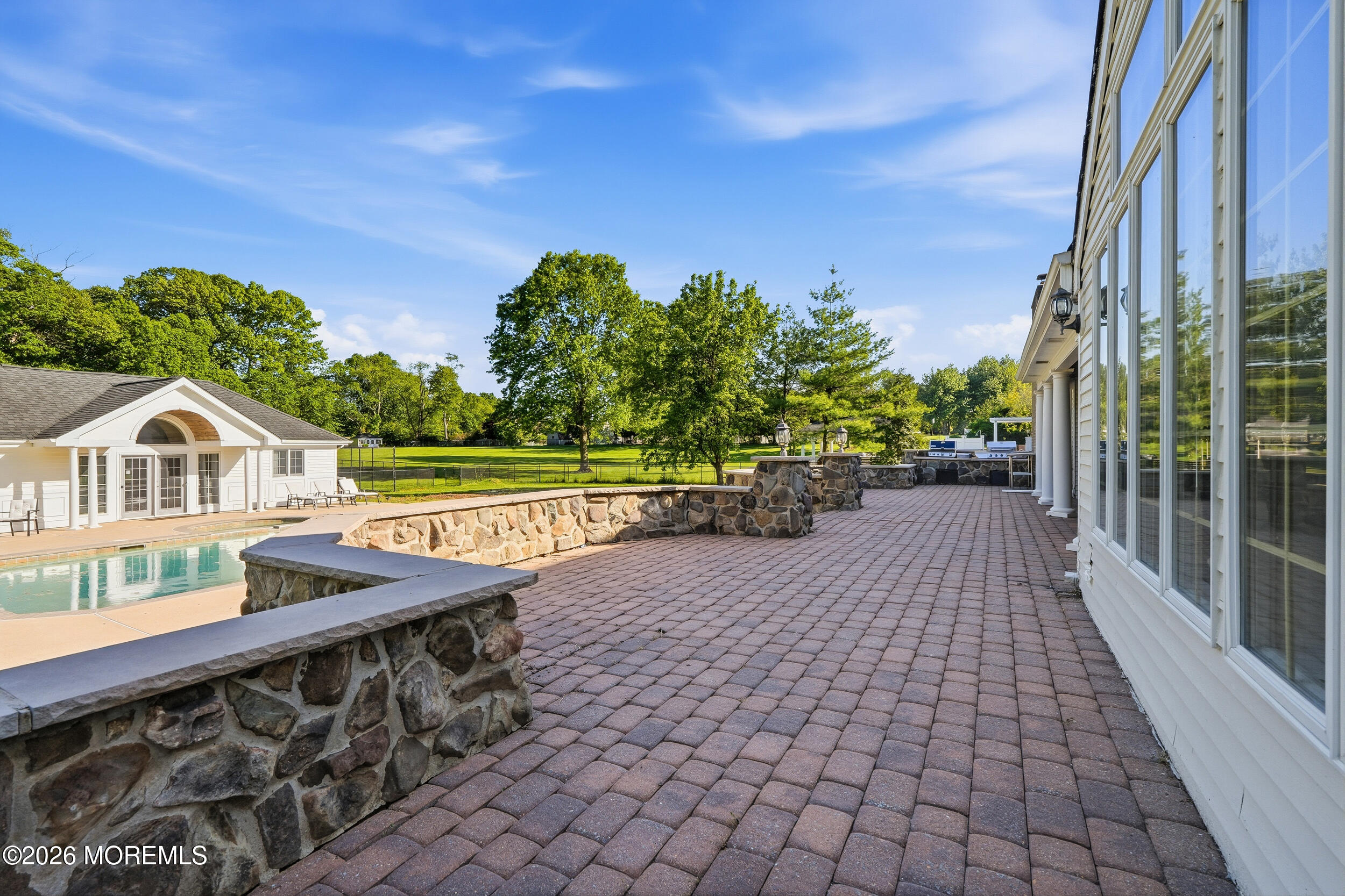 69 Five Points Road Freehold, NJ 07728 - Photo 80 of 98 View of Pool and Poolhouse