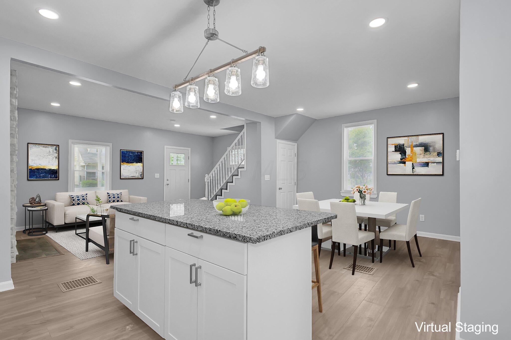 906 Lockbourne Road Columbus, OH 43206 - Photo 11 of 34 Open concept kitchen- Virtual Staging