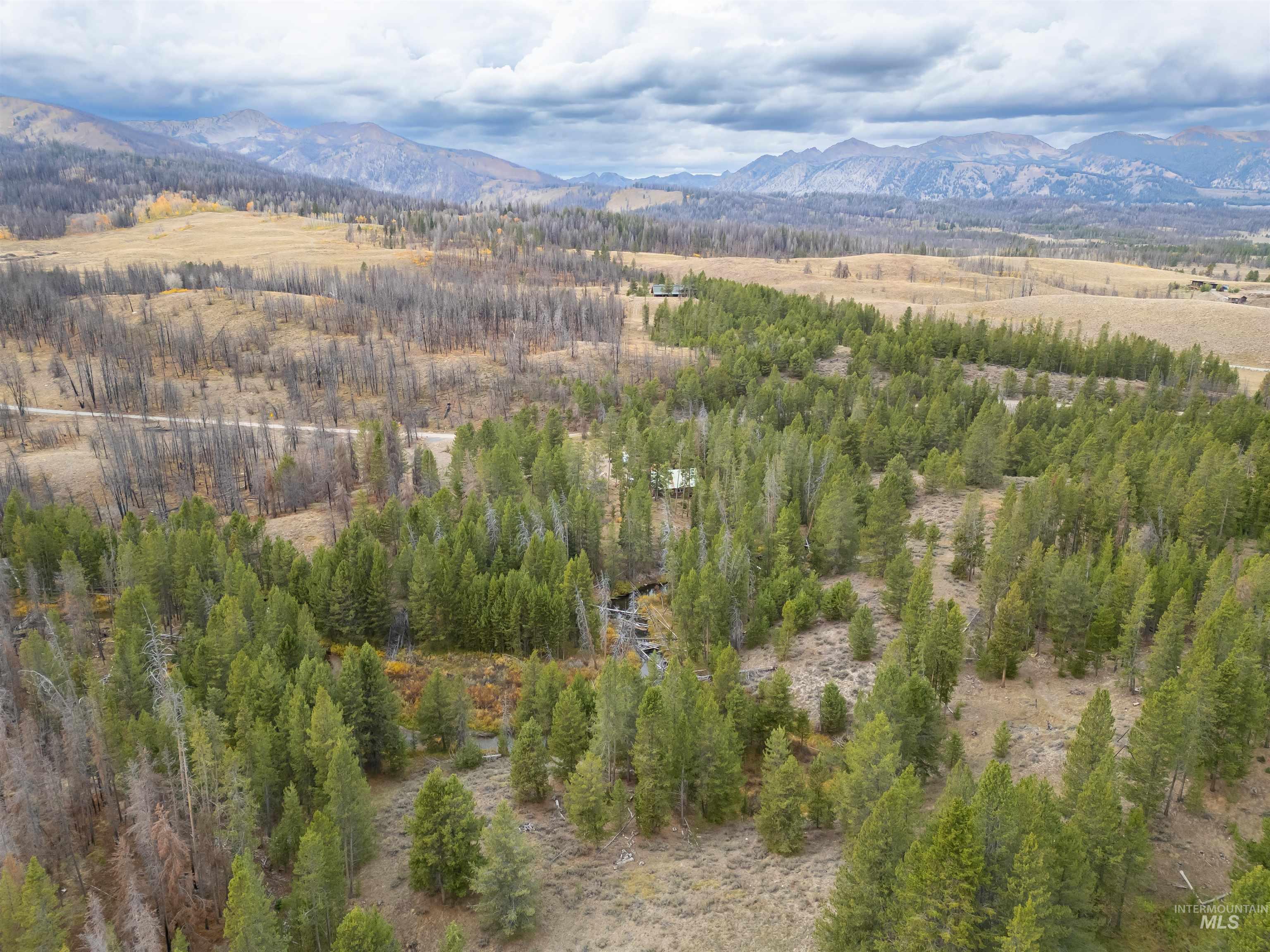 773 Smiley Creek Road Ketchum, ID 83340 - Photo 23 of 27 Bird's eye view of a mountainous background