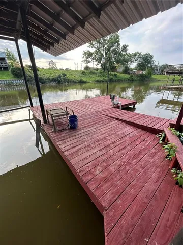 a view of a lake with a ocean view