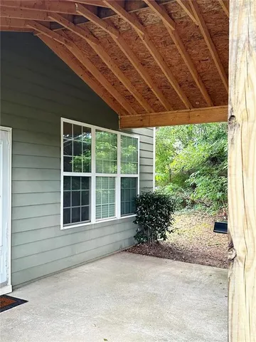 a front view of a house with a garage
