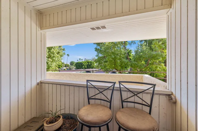 a view of a outdoor seating area