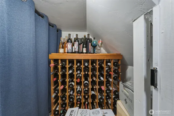 a bathroom with a bathtub and a sink