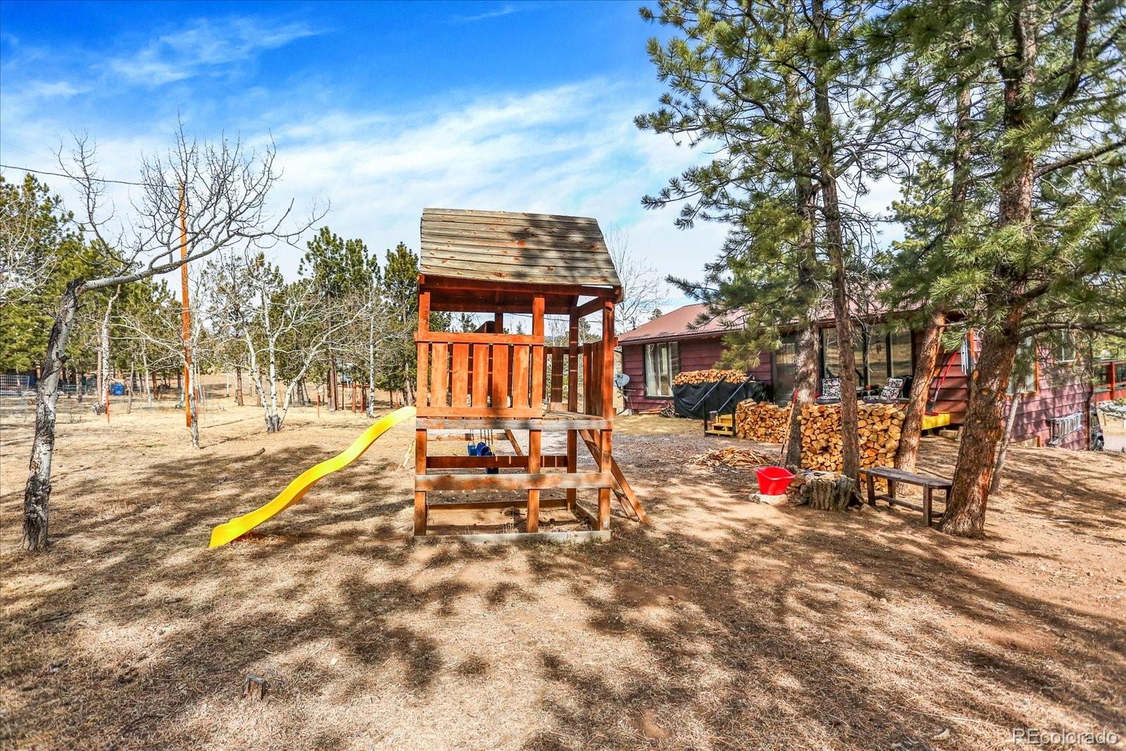 249 Burland Drive Bailey, CO 80421 - Photo 30 of 34 a view of outdoor space with seating