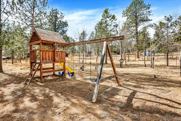 a view of outdoor space with seating