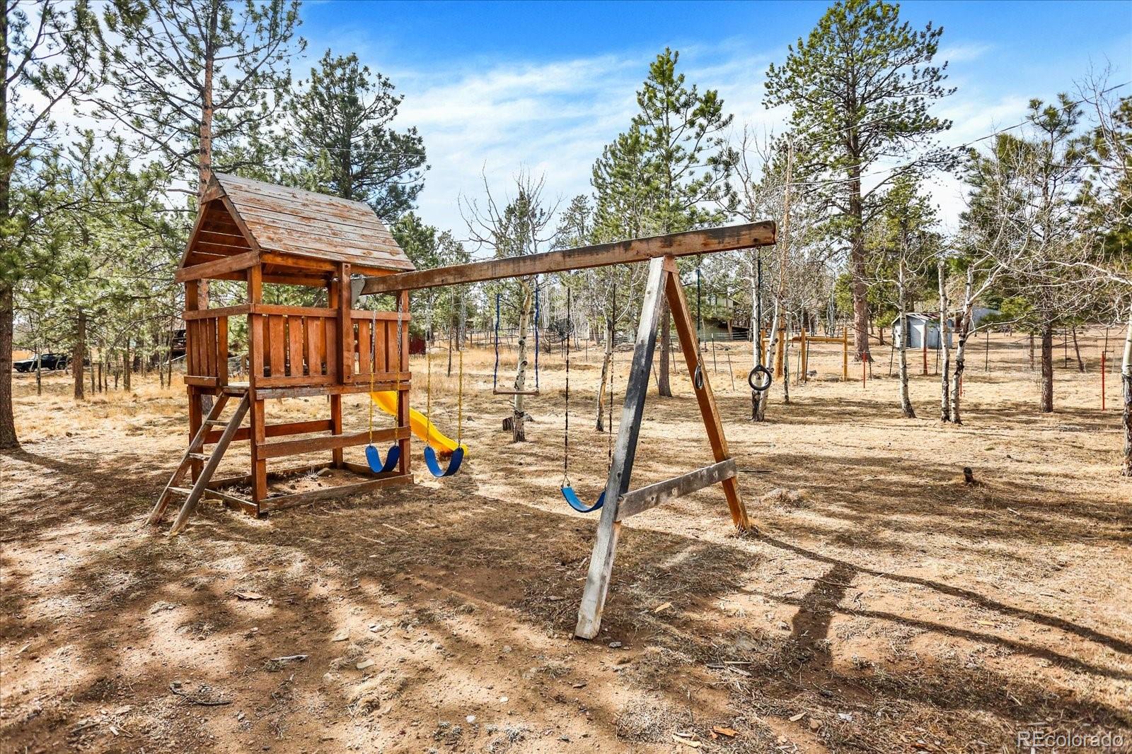 249 Burland Drive Bailey, CO 80421 - Photo 31 of 34 a view of outdoor space with seating