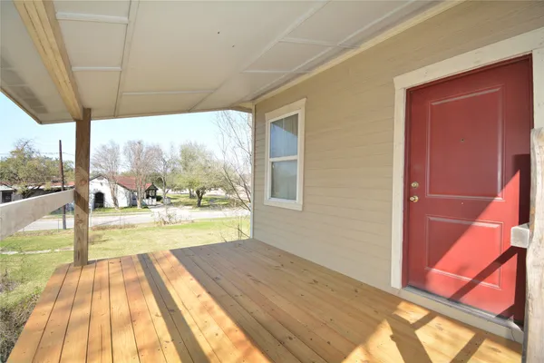 a view of swimming pool from a room