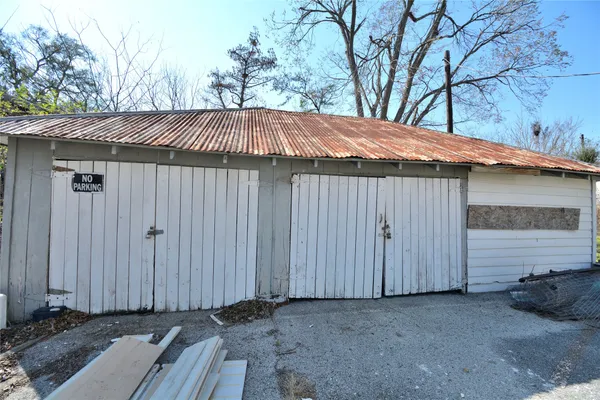 a backyard of a house