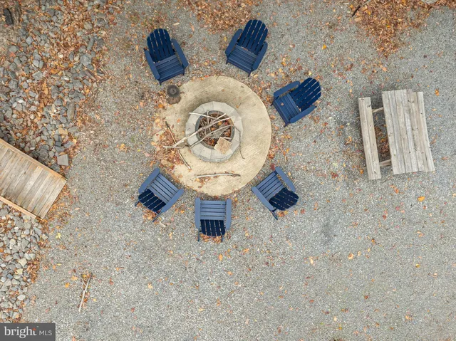 a bedroom with a bed and a table