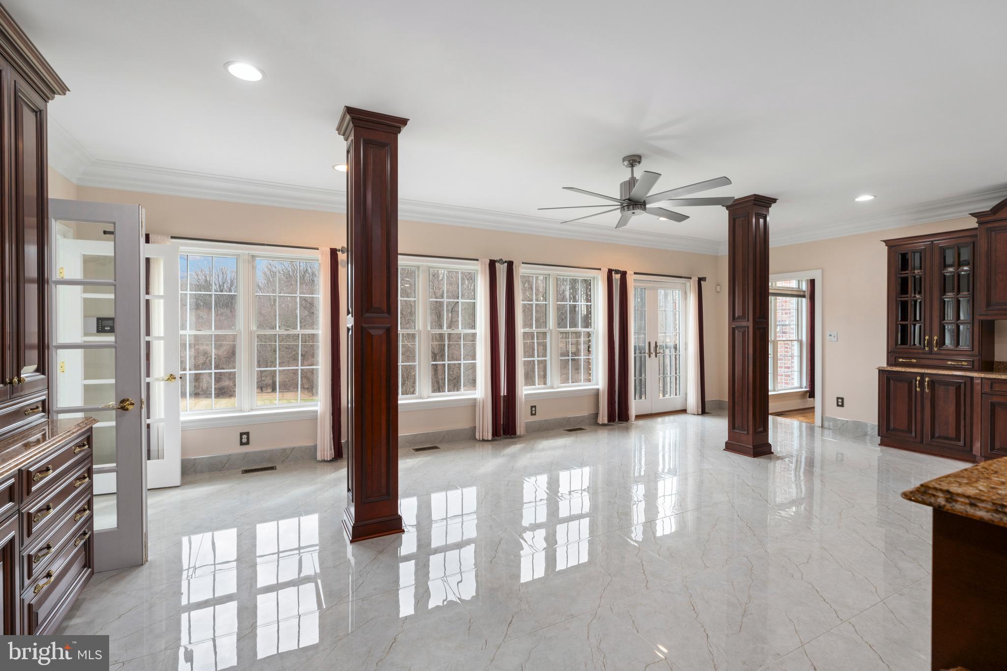 1410 Falls Crest Drive Fallston, MD 21047 - Photo 10 of 58 Floor to ceiling windows with marble floors