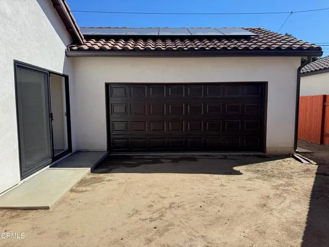 a view of wooden door