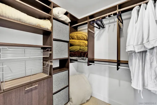 a view of walk in closet