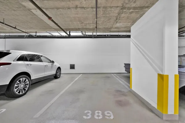 a view of a car parking garage