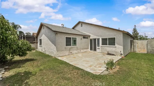 a backyard of a house