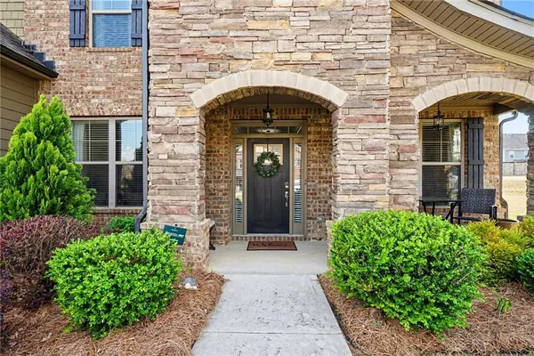 a close view of dining table