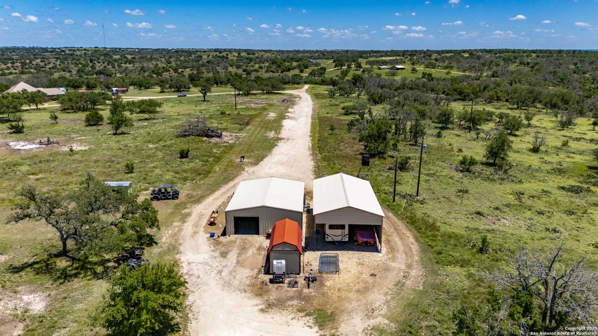 997 Kramer Road Harper, TX 78631 - Photo 37 of 45 a view of a terrace with a garden