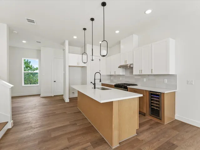 a view of a building with a street