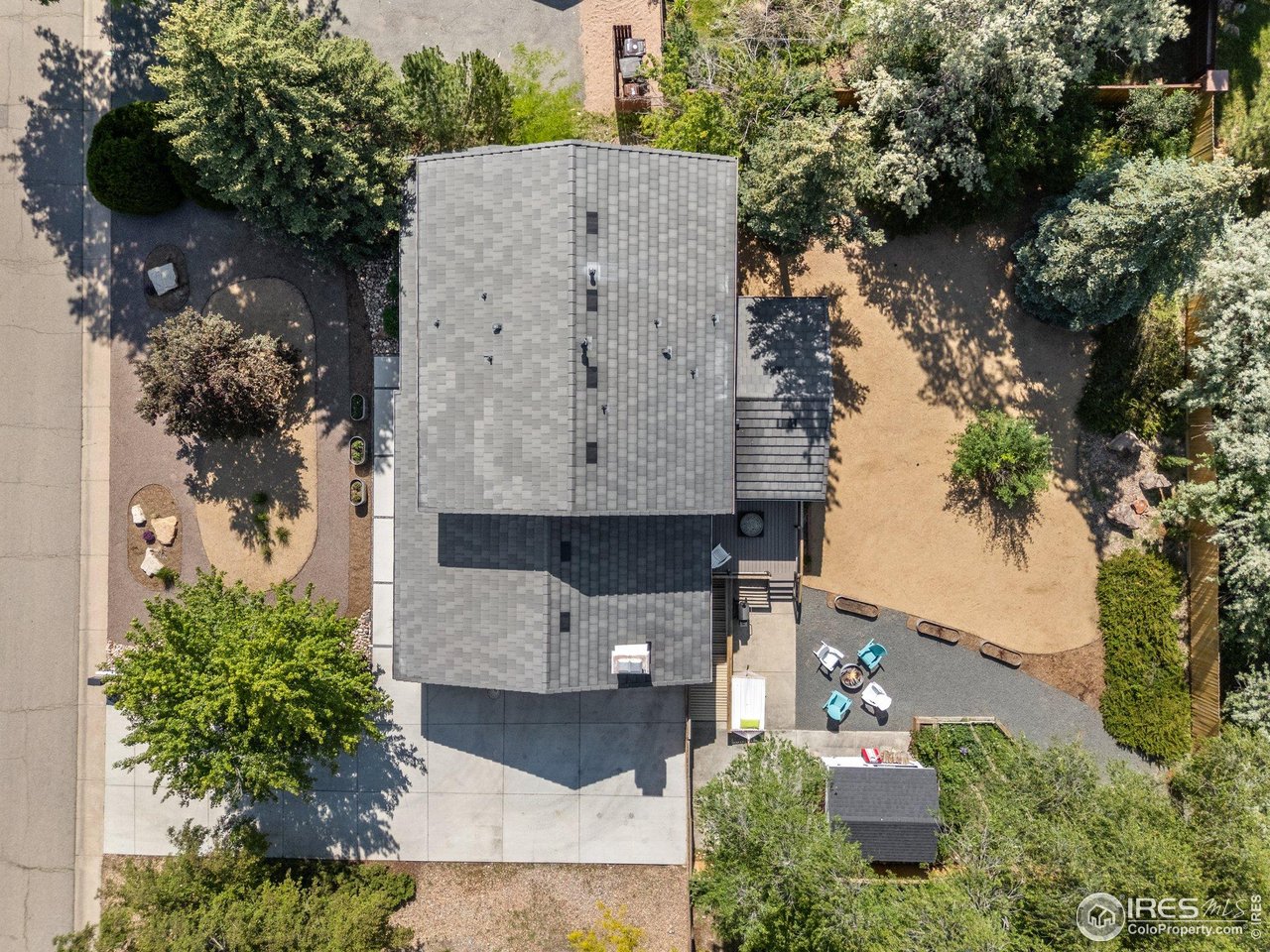 6969 Harvest Road Boulder, CO 80301 - Photo 33 of 39 an aerial view of residential house with outdoor space and trees all around