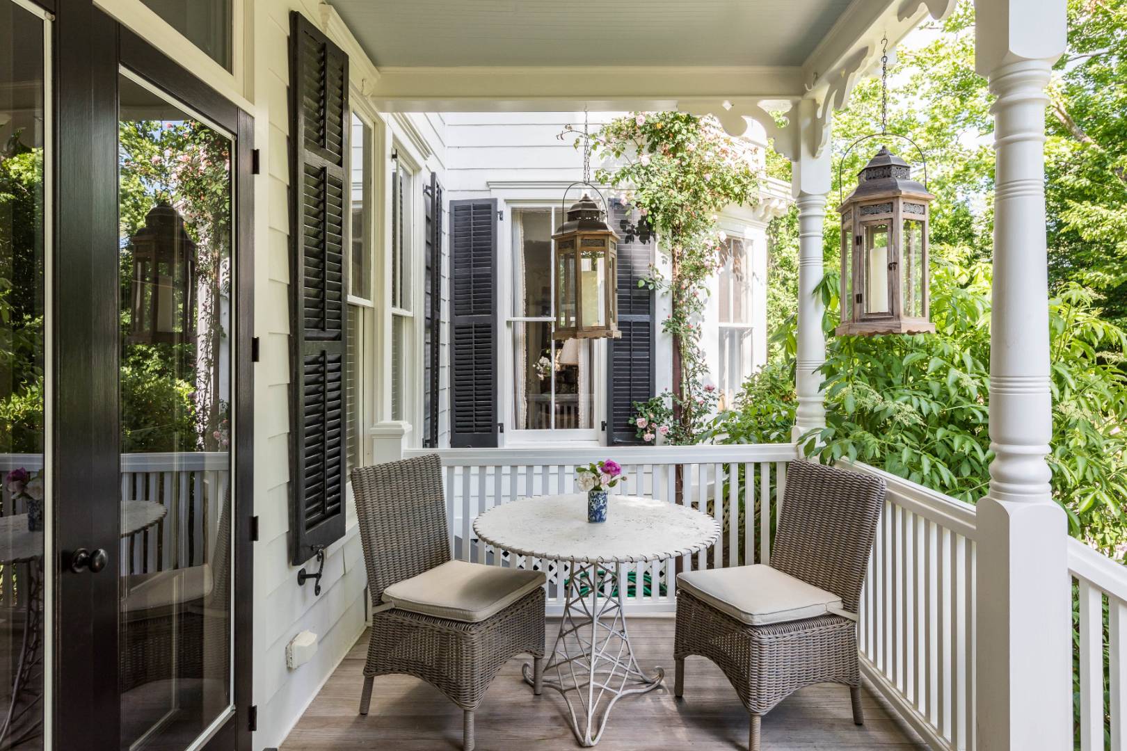225 First Neck Lane Southampton, NY 11968 - Photo 14 of 32 a view of a chair and table in the balcony