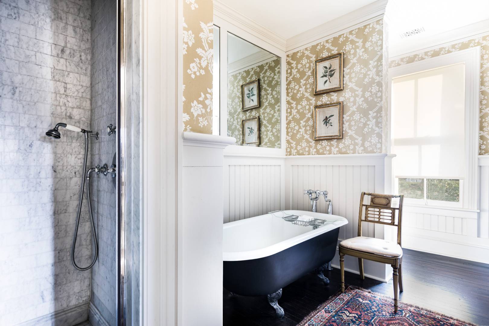 225 First Neck Lane Southampton, NY 11968 - Photo 29 of 32 a bathroom with a sink a chair and a window