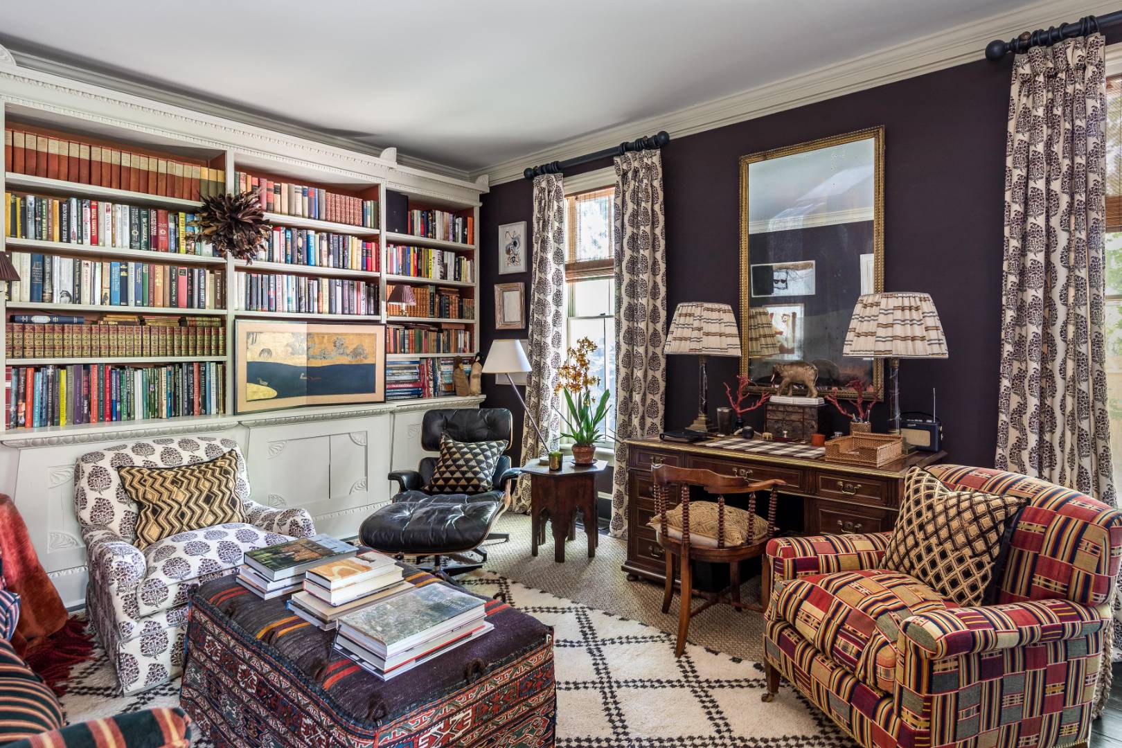225 First Neck Lane Southampton, NY 11968 - Photo 6 of 32 a living room with furniture and a book shelf