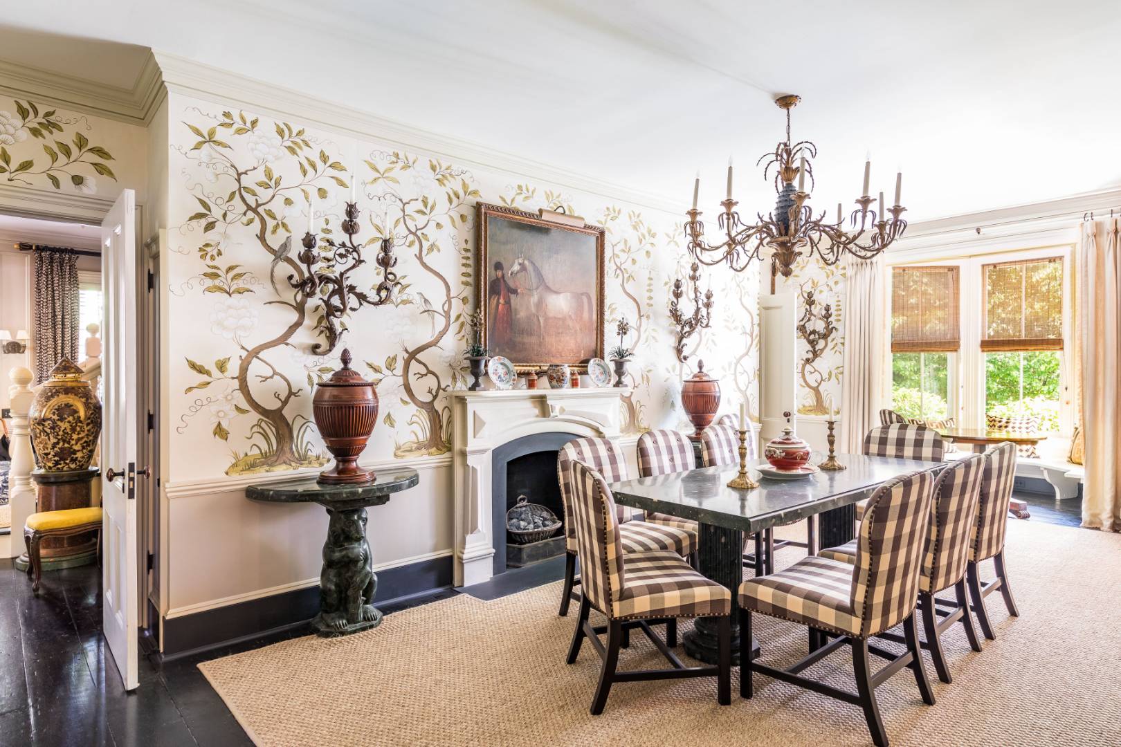225 First Neck Lane Southampton, NY 11968 - Photo 10 of 32 a dining room with furniture and wooden floor