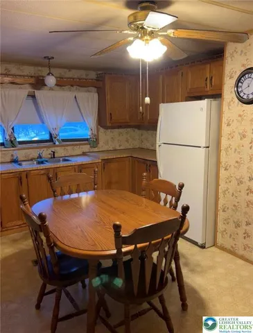 a dining table with chairs and table