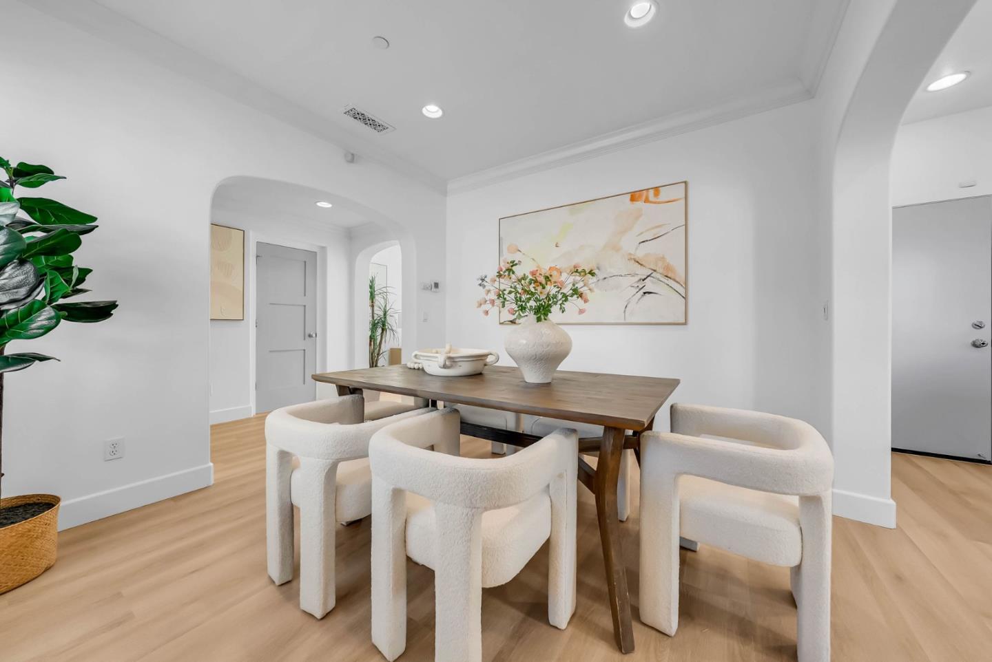 503 Palo Verde Common Fremont, CA 94539 - Photo 12 of 38 a view of a dining room with furniture and wooden floor