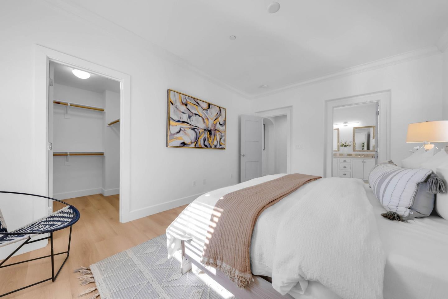 503 Palo Verde Common Fremont, CA 94539 - Photo 20 of 38 a bedroom with a bed and a chair