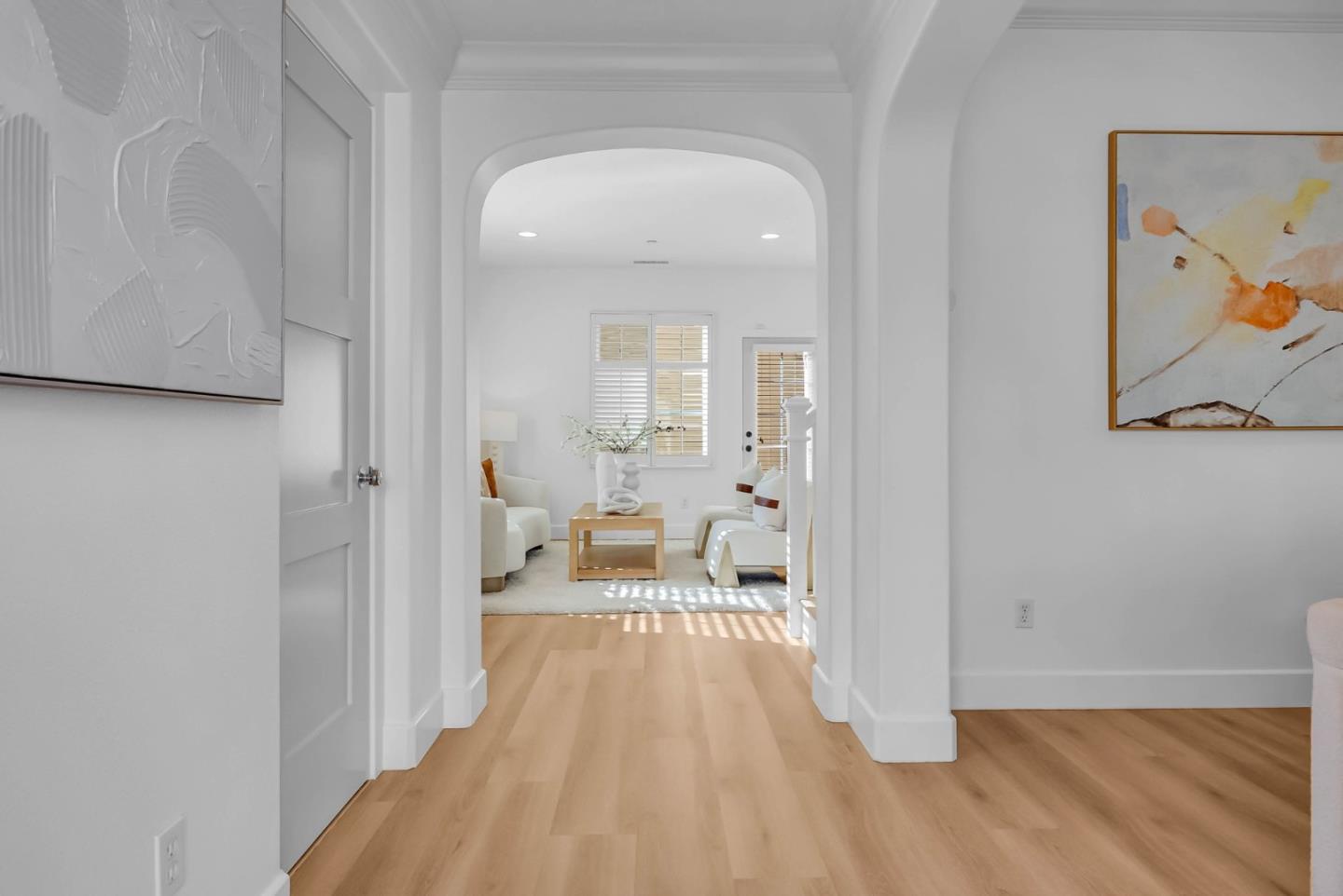 503 Palo Verde Common Fremont, CA 94539 - Photo 4 of 38 a view of a bedroom with a bed and wooden floor