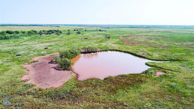 a view of a lake with a yard